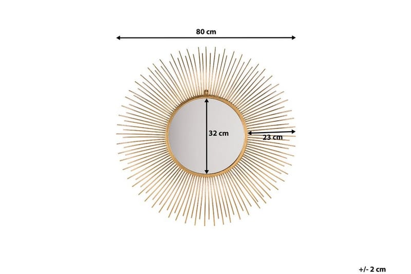 Cilly Spegel 76 cm - Guld - Inredning & dekor - Speglar - Väggspegel