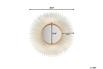 Cilly Spegel 76 cm - Guld - Inredning & dekor - Speglar - Väggspegel
