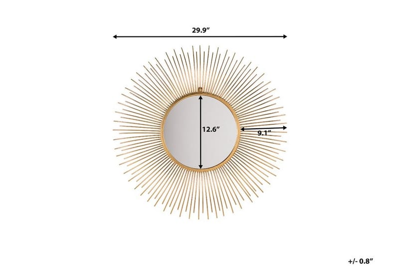 Cilly Spegel 76 cm - Guld - Inredning & dekor - Speglar - Väggspegel