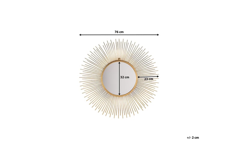 Cilly Spegel 76 cm - Guld - Inredning & dekor - Speglar - Väggspegel