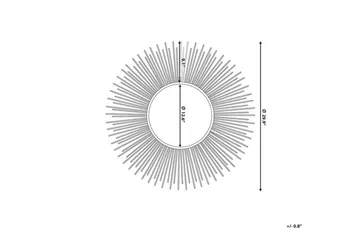 Cilly Spegel 80 cm - Silver - Inredning & dekor - Speglar - Väggspegel