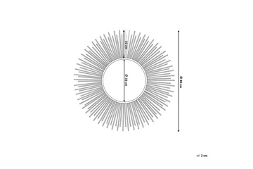 Cilly Spegel 80 cm - Silver - Inredning & dekor - Speglar - Väggspegel