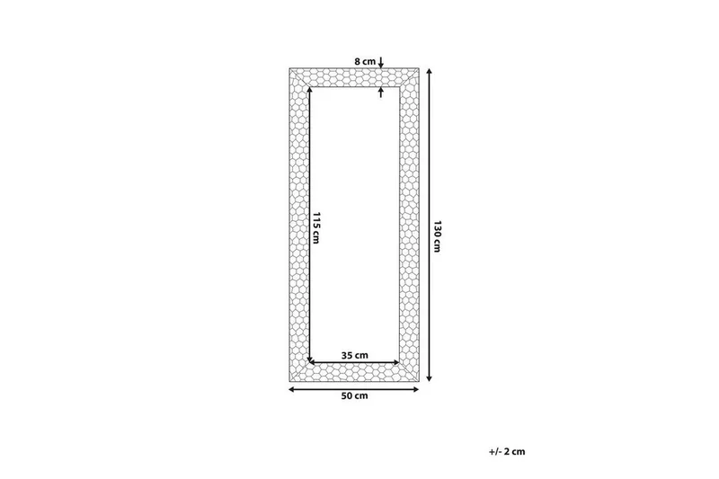 Claverton Spegel 50x130 cm - Guld - Inredning & dekor - Speglar - Väggspegel