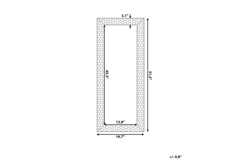 Claverton Spegel 50x130 cm - Guld - Inredning & dekor - Speglar - Väggspegel