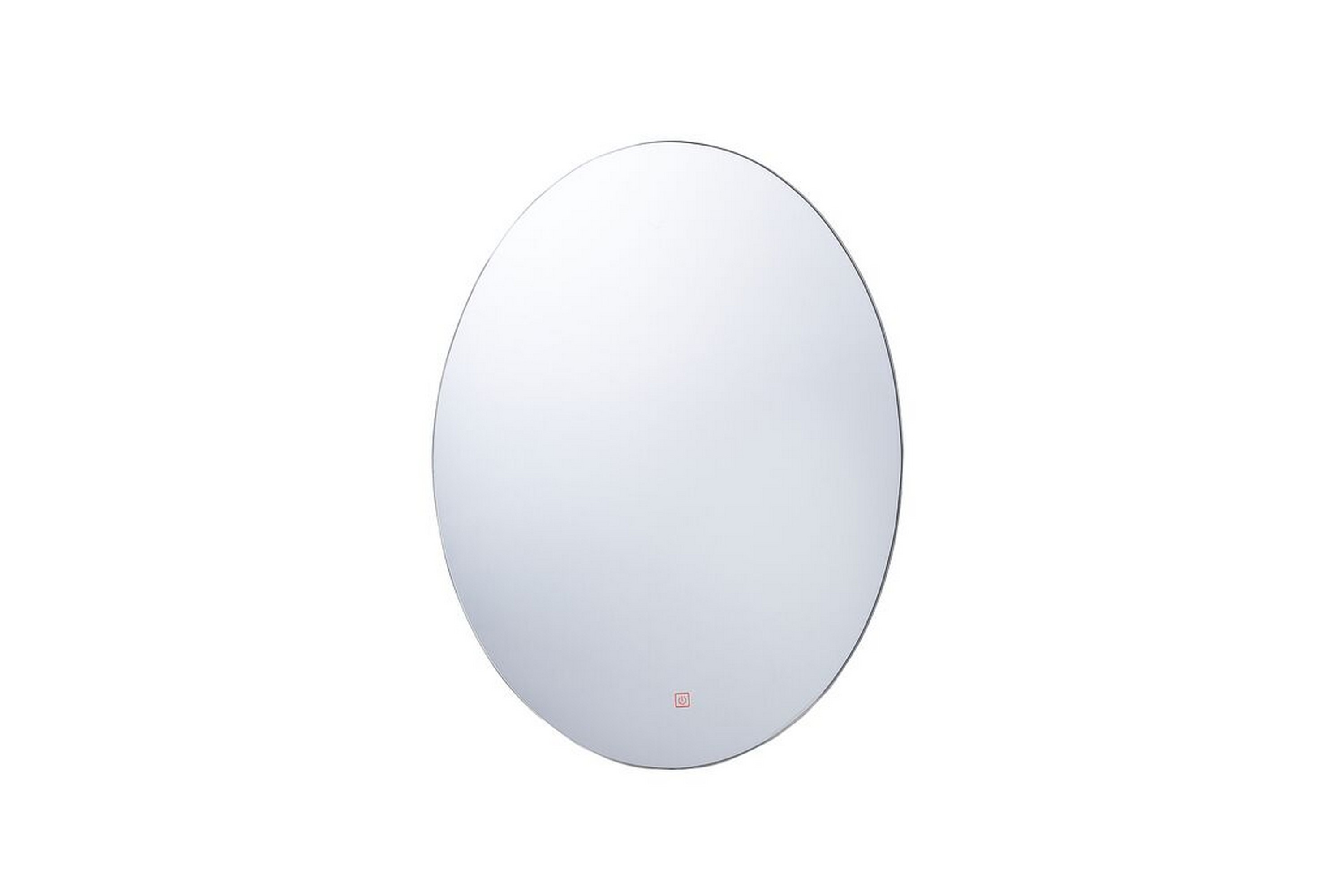 CLERMAIN Spegel Oval med LED-Belysning Silver –