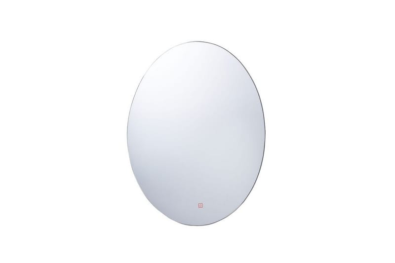 CLERMAIN Spegel Oval med LED-Belysning Silver - Väggspegel