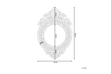 Craon Spegel 67 cm - Silver - Inredning & dekor - Speglar - Väggspegel