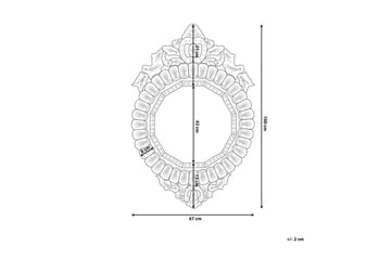 Craon Spegel 67 cm - Silver - Inredning & dekor - Speglar - Väggspegel