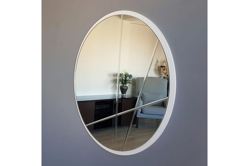 CROWTHER Dekorationsspegel 60 cm Silver - Inredning & dekor - Speglar - Väggspegel