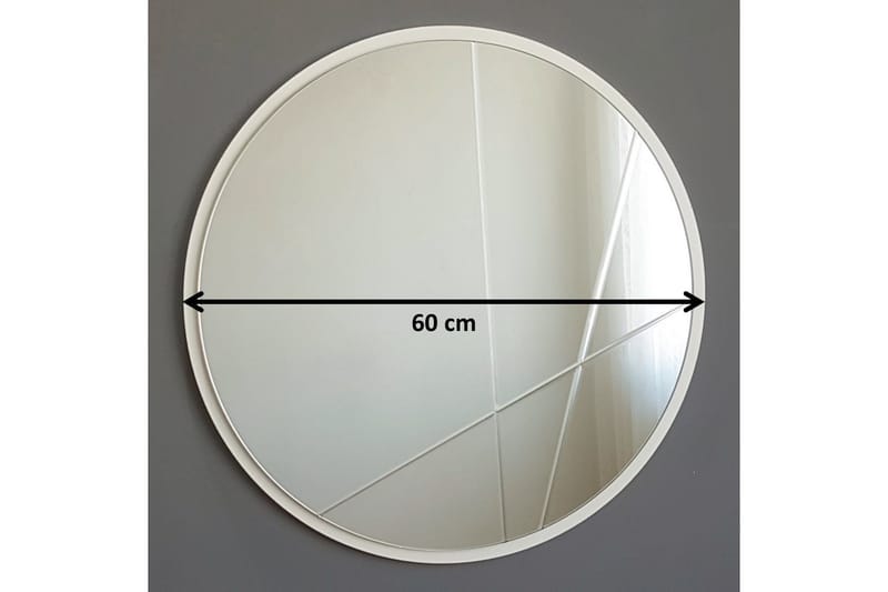 CROWTHER Dekorationsspegel 60 cm Silver - Inredning & dekor - Speglar - Väggspegel