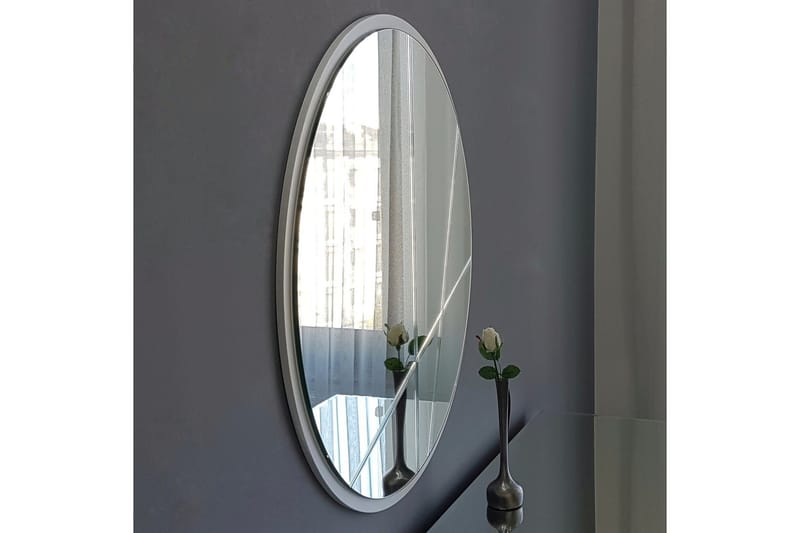 CROWTHER Dekorationsspegel 60 cm Silver - Inredning & dekor - Speglar - Väggspegel