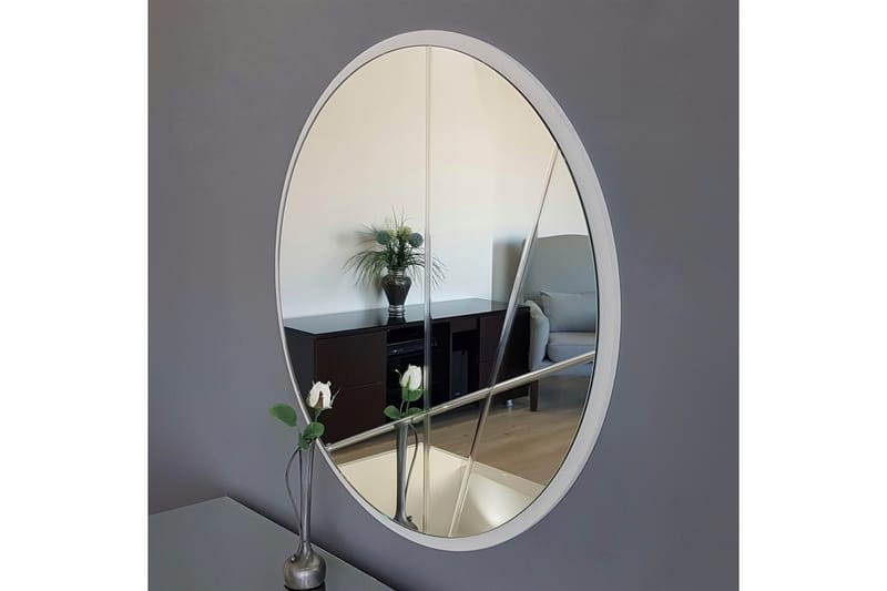 CROWTHER Dekorationsspegel 60 cm Silver - Inredning & dekor - Speglar - Väggspegel