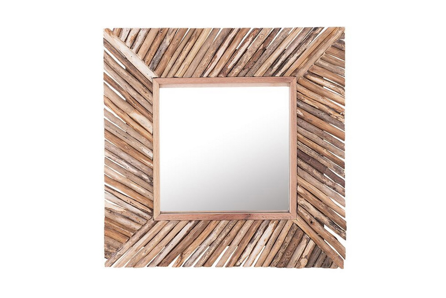 DARRI Spegel 60×60 cm Trä/Natur –