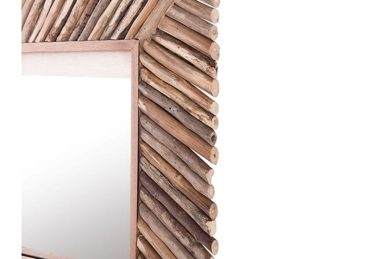 DARRI Spegel 60x60 cm Trä/Natur - Väggspegel