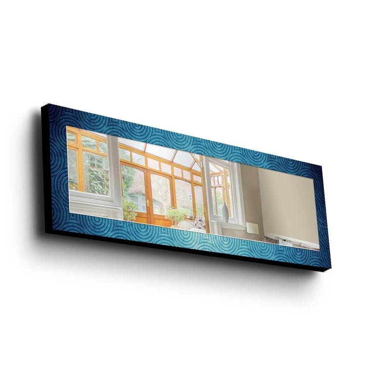 Dekorspegel 40x120 cm - Blå - Inredning & dekor - Speglar - Väggspegel