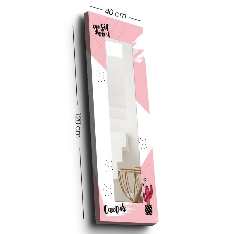 Dekorspegel 40x120 cm, Flerfärgad