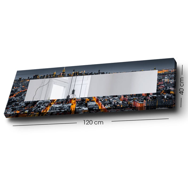 DEKORSPEGEL 40x120 cm Flerfärgad - Väggspegel