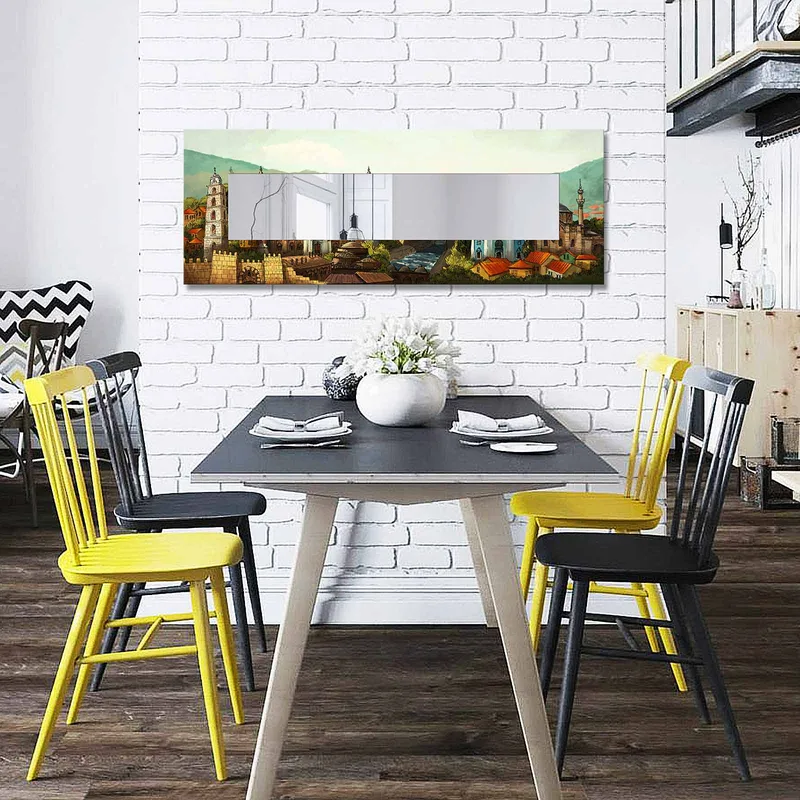 Dekorspegel 40x120 cm - Flerfärgad - Inredning & dekor - Speglar - Väggspegel