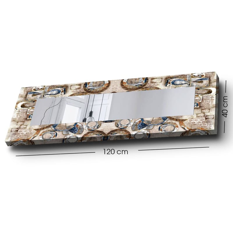 Dekorspegel 40x120 cm - Flerfärgad - Inredning & dekor - Speglar - Väggspegel