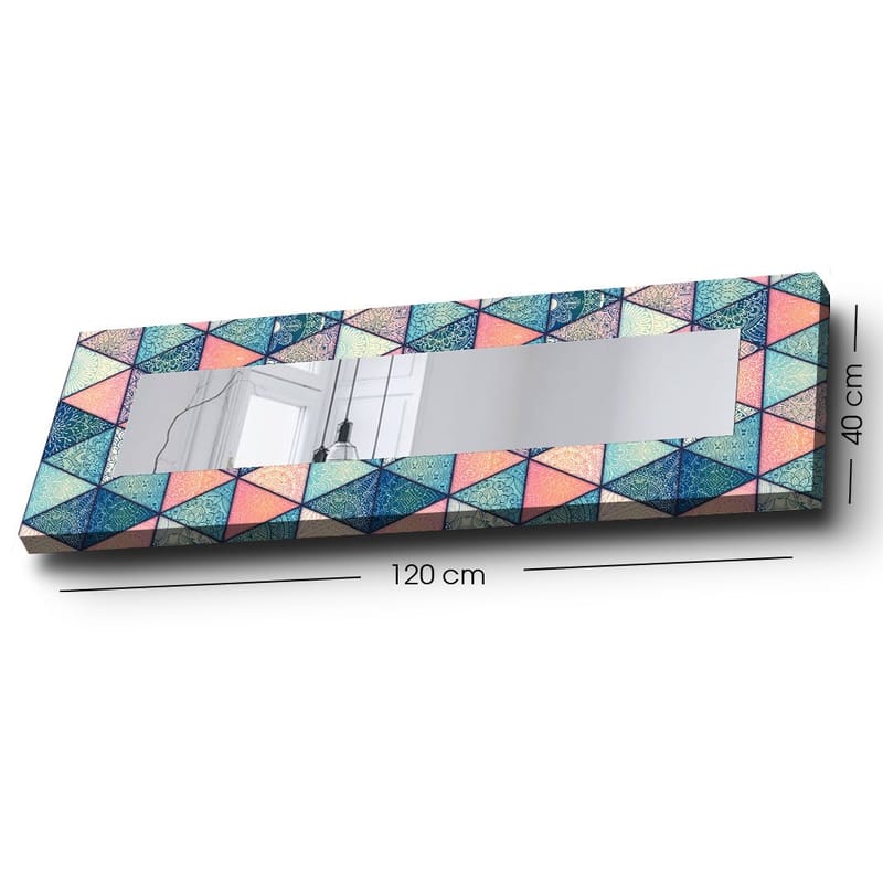 Dekorspegel 40x120 cm - Flerfärgad - Inredning & dekor - Speglar - Väggspegel