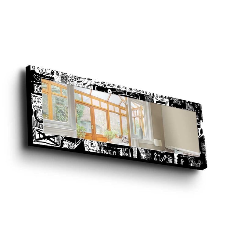 Dekorspegel 40x120 cm - Flerfärgad - Inredning & dekor - Speglar - Väggspegel