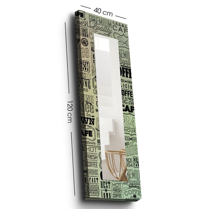 Dekorspegel 40x120 cm, Flerfärgad