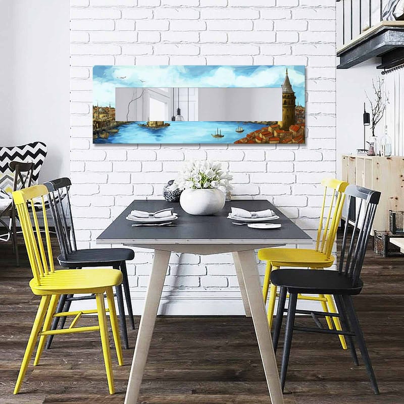 Dekorspegel 40x120 cm - Flerfärgad - Inredning & dekor - Speglar - Väggspegel