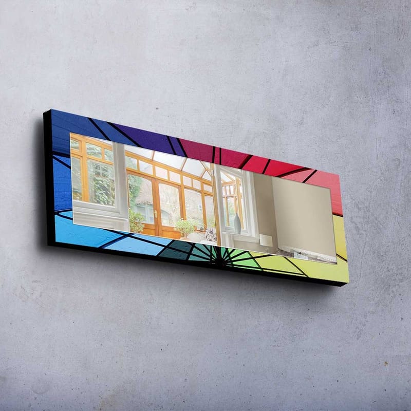 Dekorspegel 40x120 cm - Flerfärgad - Inredning & dekor - Speglar - Väggspegel