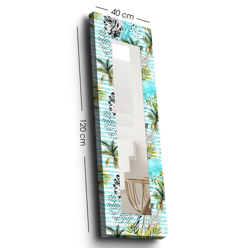 Dekorspegel 40x120 cm - Flerfärgad - Inredning & dekor - Speglar - Väggspegel