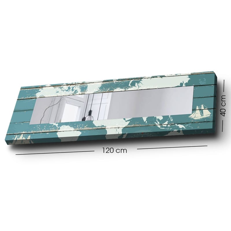 Dekorspegel 40x120 cm, Flerfärgad