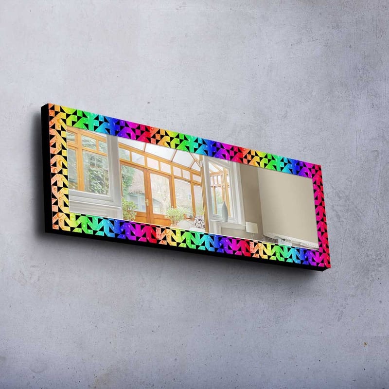 Dekorspegel 40x120 cm - Flerfärgad - Inredning & dekor - Speglar - Väggspegel