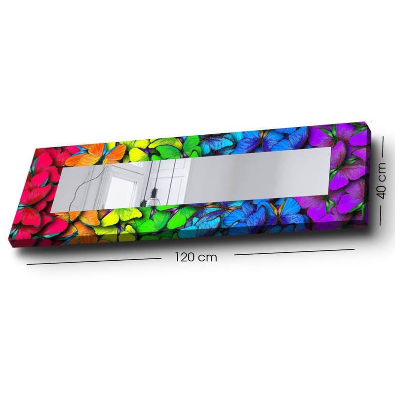 Dekorspegel 40x120 cm - Flerfärgad - Inredning & dekor - Speglar - Väggspegel