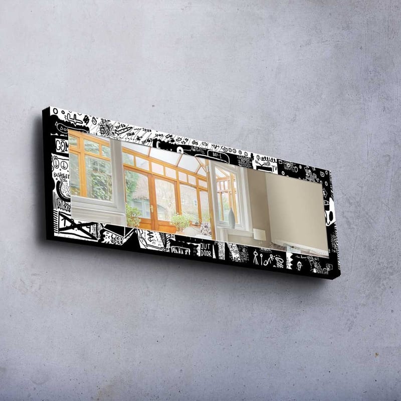 Dekorspegel 40x120 cm - Flerfärgad - Inredning & dekor - Speglar - Väggspegel