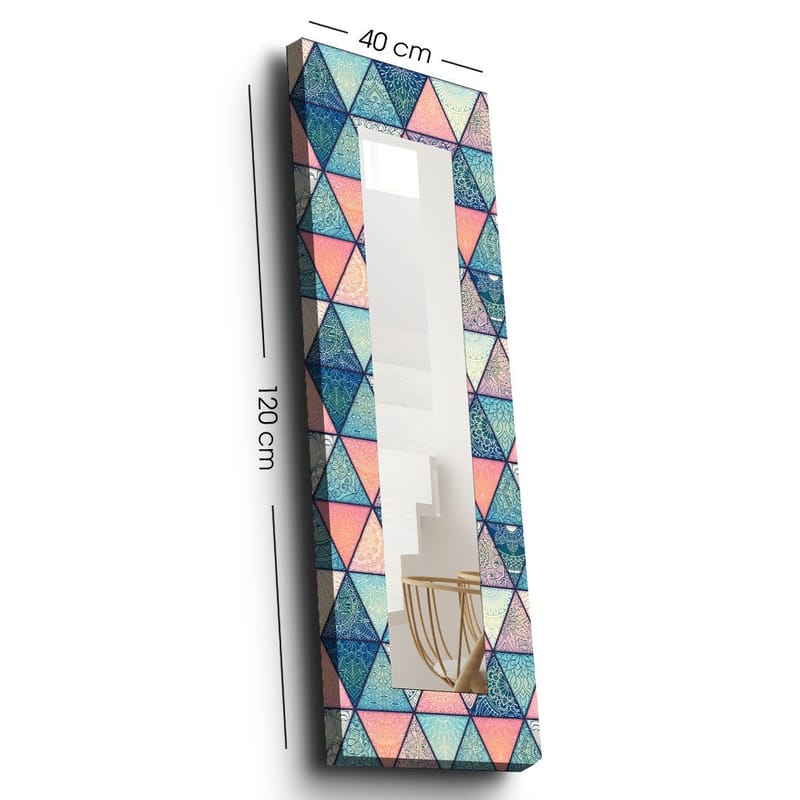 Dekorspegel 40x120 cm - Flerfärgad - Inredning & dekor - Speglar - Väggspegel