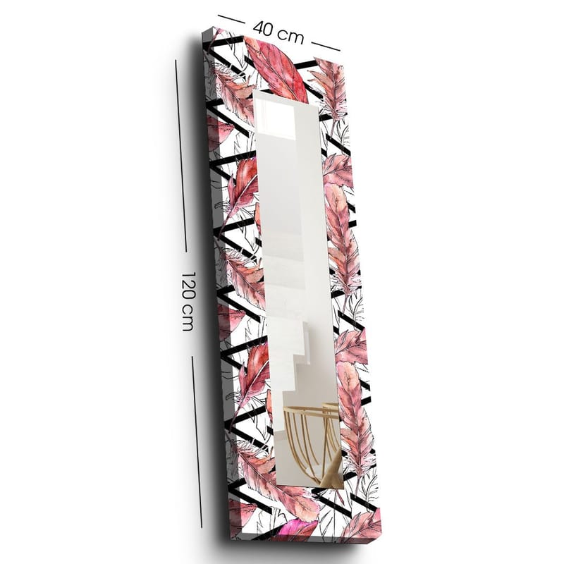 Dekorspegel 40x120 cm - Flerfärgad - Inredning & dekor - Speglar - Väggspegel