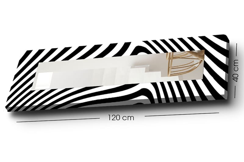 Dekorspegel 40x120 cm - Flerfärgad - Inredning & dekor - Speglar - Väggspegel