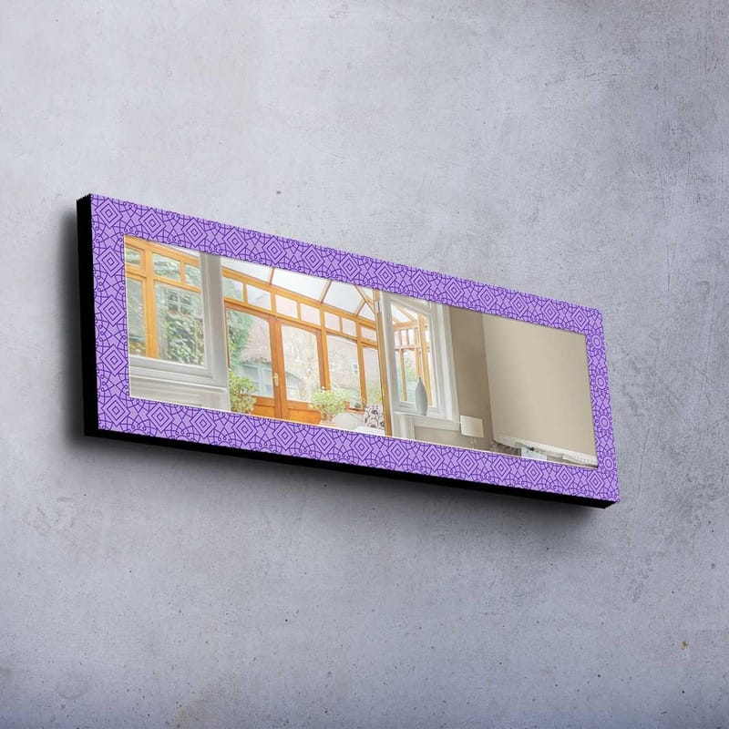 Dekorspegel 40x120 cm - Lila - Inredning & dekor - Speglar - Väggspegel
