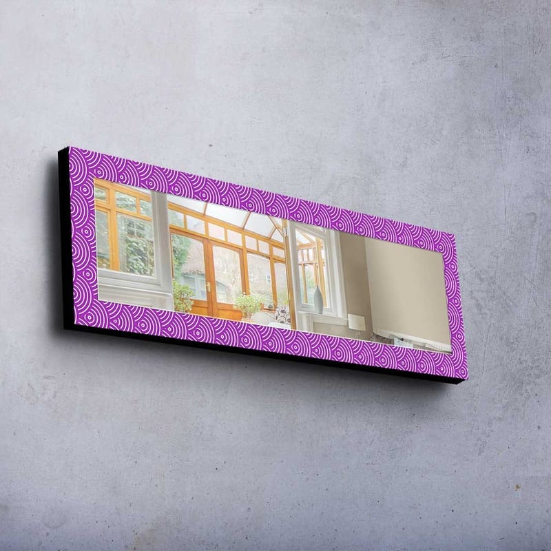 Dekorspegel 40x120 cm - Lila - Inredning & dekor - Speglar - Väggspegel