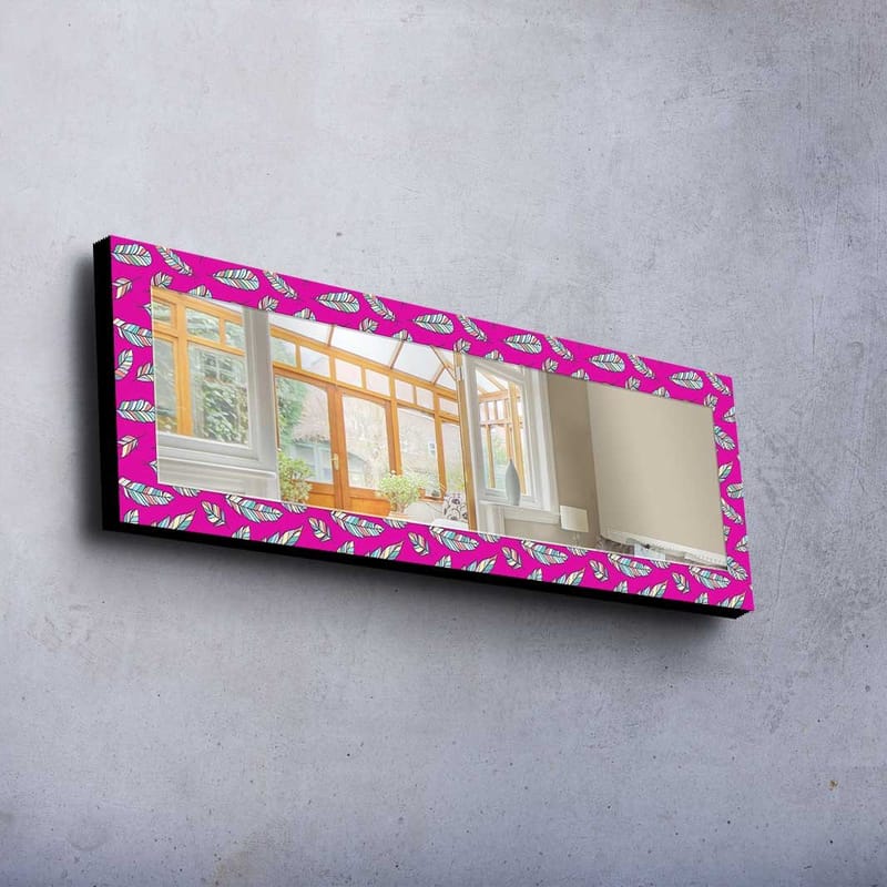Dekorspegel 40x120 cm - Lila - Inredning & dekor - Speglar - Väggspegel