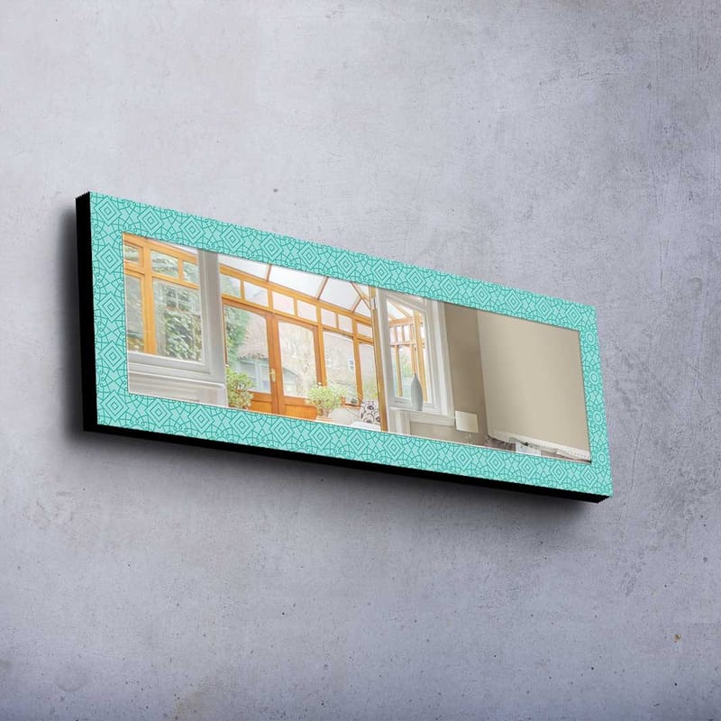 Dekorspegel 40x120 cm - Turkos - Inredning & dekor - Speglar - Väggspegel
