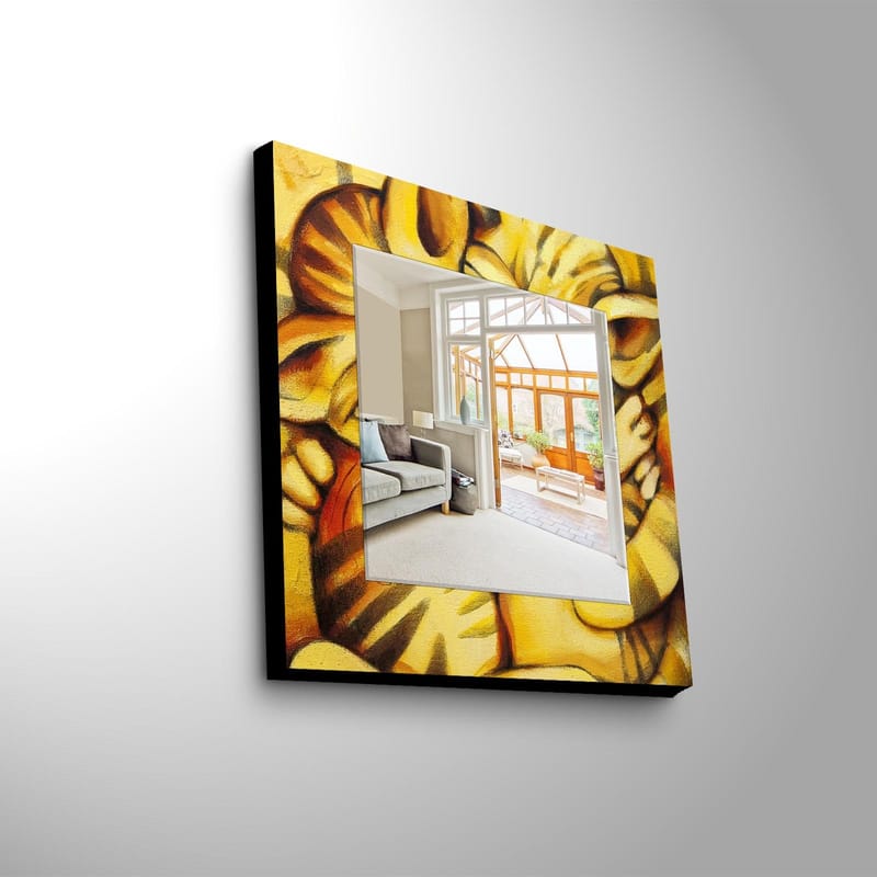 Dekorspegel 50x50 cm, Flerfärgad