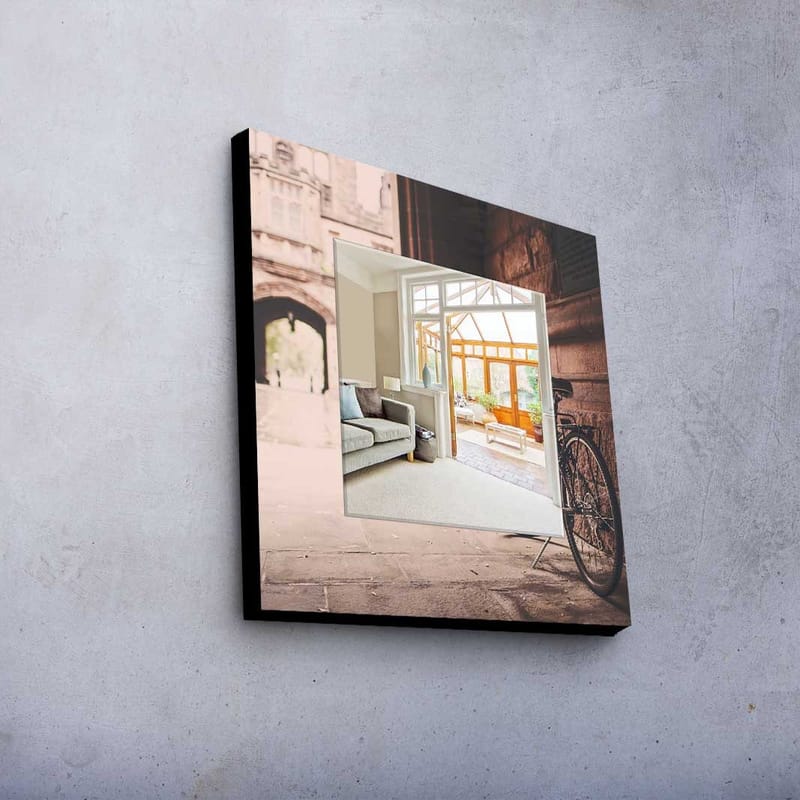 Dekorspegel 50x50 cm - Flerfärgad - Inredning & dekor - Speglar - Väggspegel