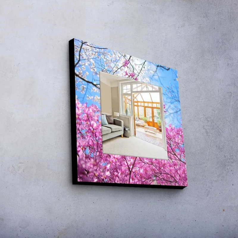 Dekorspegel 50x50 cm - Flerfärgad - Inredning & dekor - Speglar - Väggspegel