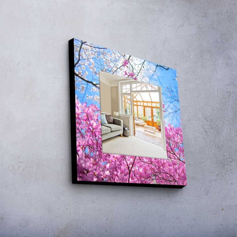 Dekorspegel 50x50 cm - Flerfärgad - Inredning & dekor - Speglar - Väggspegel