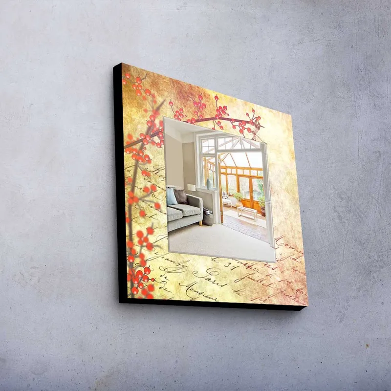 Dekorspegel 50x50 cm - Flerfärgad - Inredning & dekor - Speglar - Väggspegel