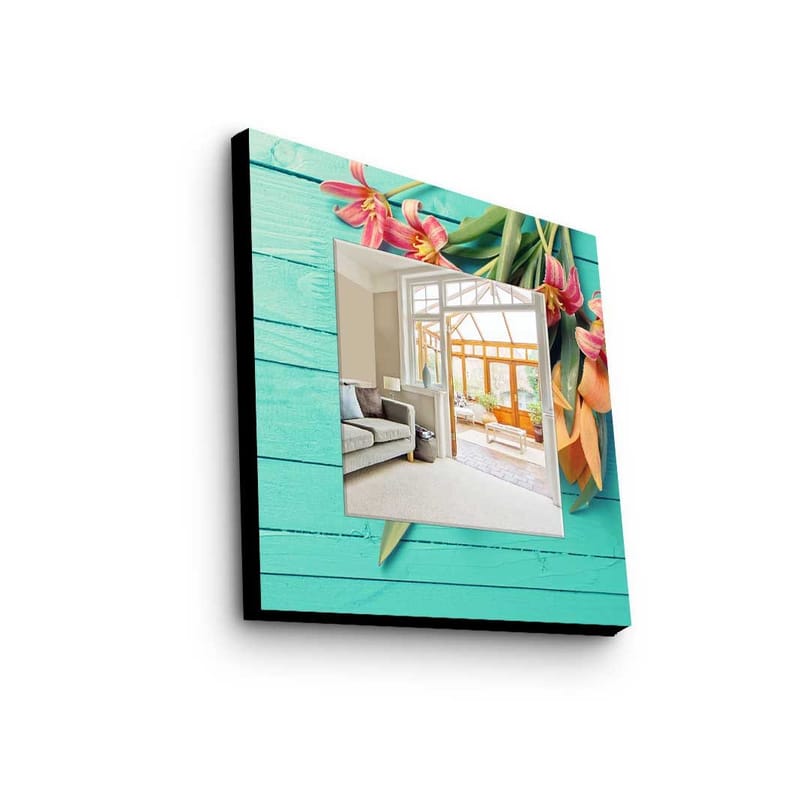 Dekorspegel 50x50 cm, Flerfärgad