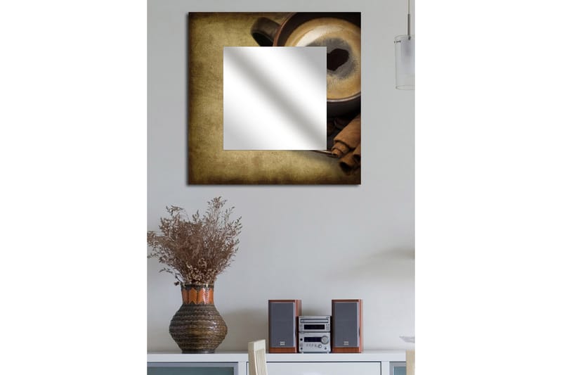 DEKORSPEGEL 50x50 cm Flerfärgad - Inredning & dekor - Speglar - Väggspegel