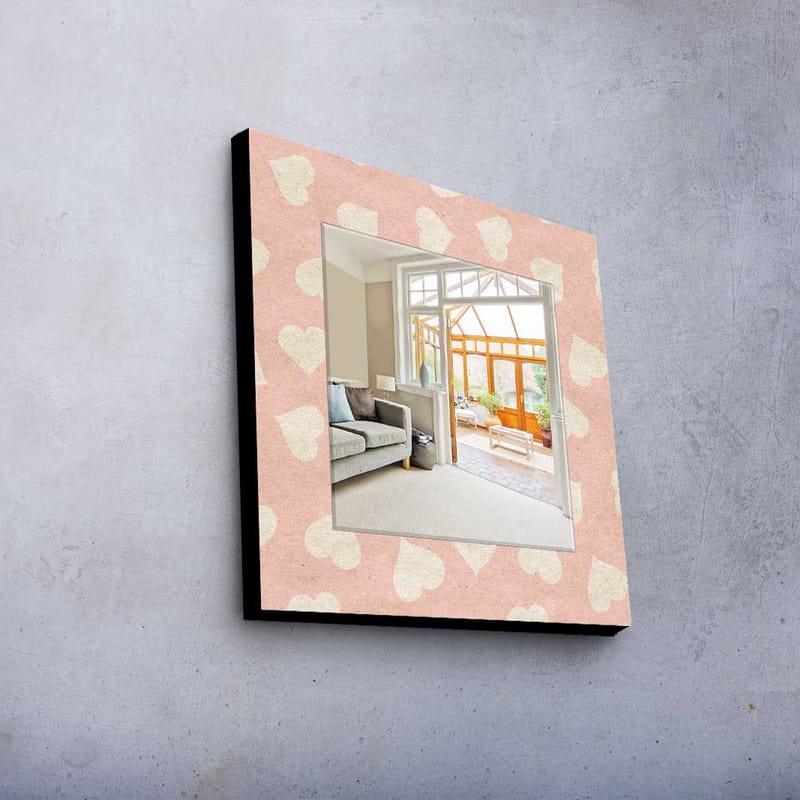 DEKORSPEGEL 50x50 cm Flerfärgad - Inredning & dekor - Speglar - Väggspegel