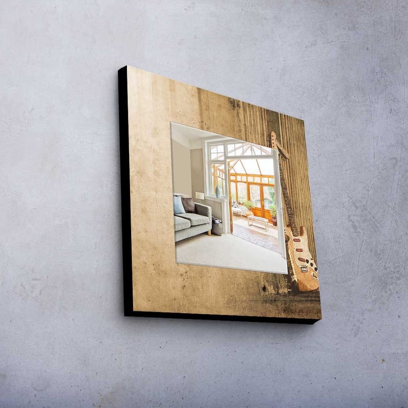 Dekorspegel 50x50 cm - Flerfärgad - Inredning & dekor - Speglar - Väggspegel