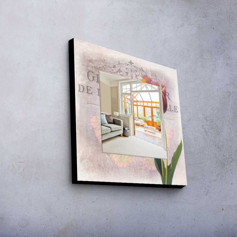 Dekorspegel 50x50 cm - Flerfärgad - Inredning & dekor - Speglar - Väggspegel